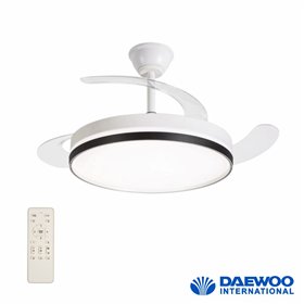 Ventoinha De Teto 30W 106cm C/ Iluminação LED 36W C/ Comando