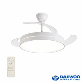 Ventoinha De Teto 30W 106cm C/ Iluminação LED 36W C/ Comando