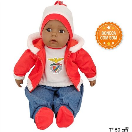Bebe SL Benfica 50cms c/som (Gorro)