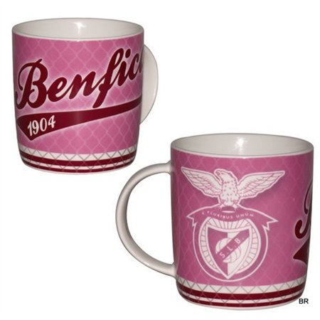 Caneca Ceramica Rosa SL Benfica ref SLB0965