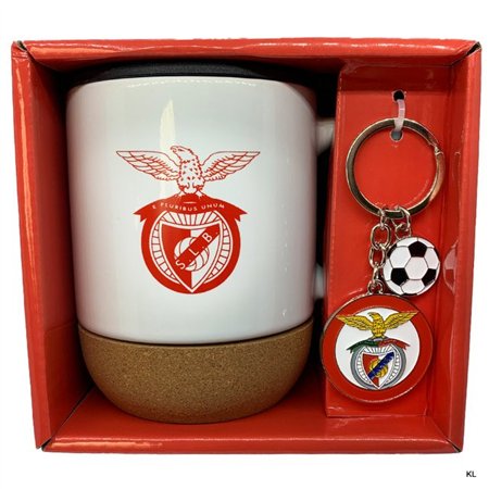 Caneca Base Cortiça + Porta Chave SL Benfica