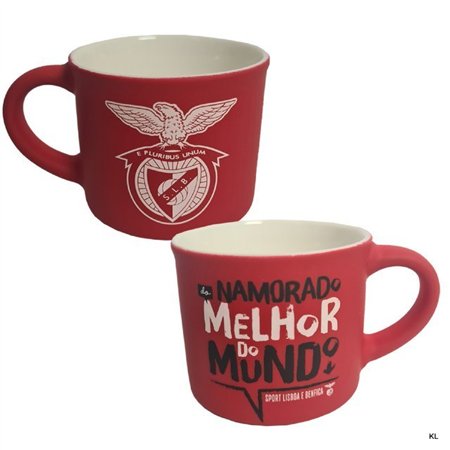 Chávena Café SL Benfica Veludo  Namorado