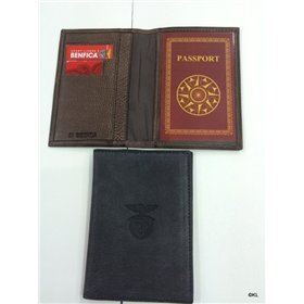 Carteira passaporte pele Benfica