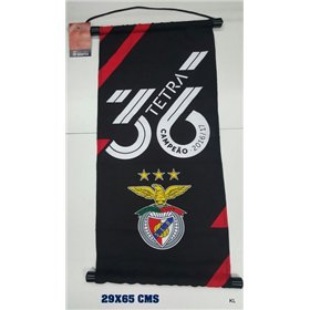 Estandarte Tetracampeão Benfica (29x65 cms)