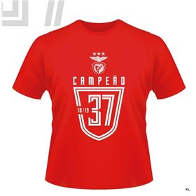 T-Shirt Verm. Benfica Campeao 18/19 (9/11 Anos)