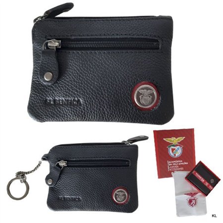 Carteira Porta Moeda SL Benfica Pele