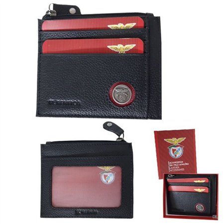 Carteira Porta Cartoes/Moedas  SL Benfica Pele
