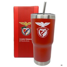 Copo termico c/Palinha 600ML SL Benfica