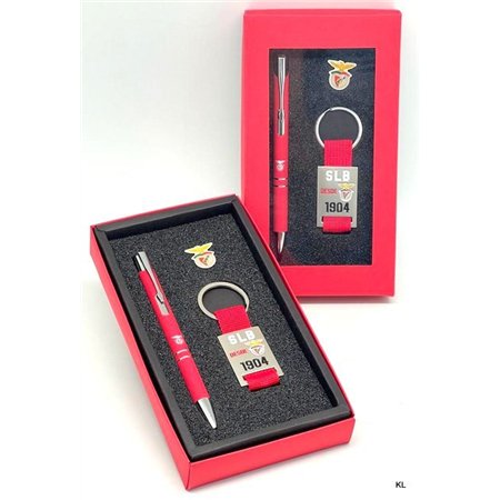 Conjunto Esfer. +Porta Chave +Pin SL Benfica
