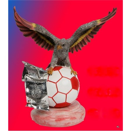 Águia Bola C/Galhardete c/Caixa SL Benfica 23cms