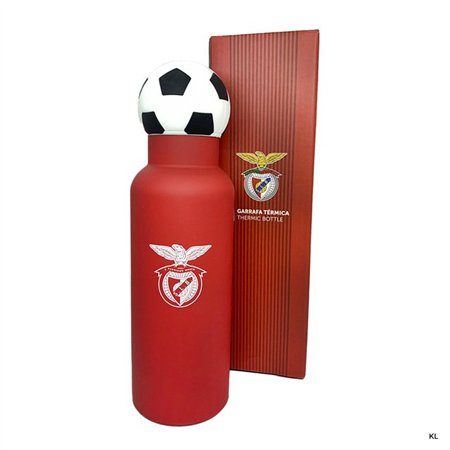 Garrafa SL Benfica Aço c/tampa bola térmica