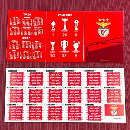 Pack de 15 Calendarios Bolso Benfica 26/27