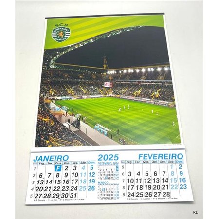 Calendario de Parede 2025 Sporting CP
