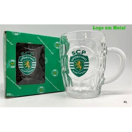 Caneca Cerveja Vidro Sporting CP 0,55CL