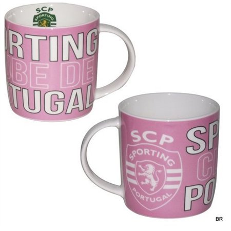 Caneca Ceramica Rosa Sporting CP ref SCP0965