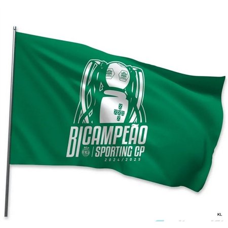 Bandeira Sporting BiCampeão 90x150cms