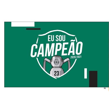 Bandeira Sporting Campeao 90x150cms