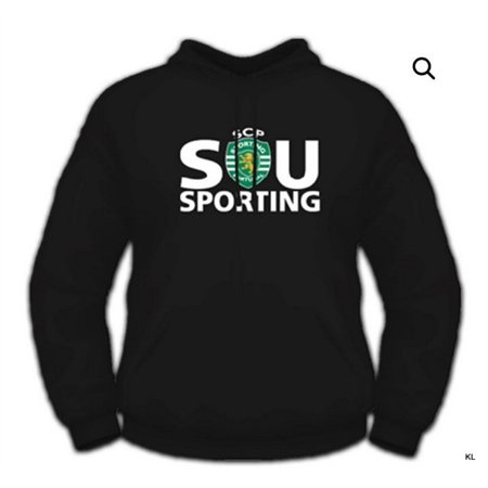 Sweat c/Capuz Sporting CP (Preto)