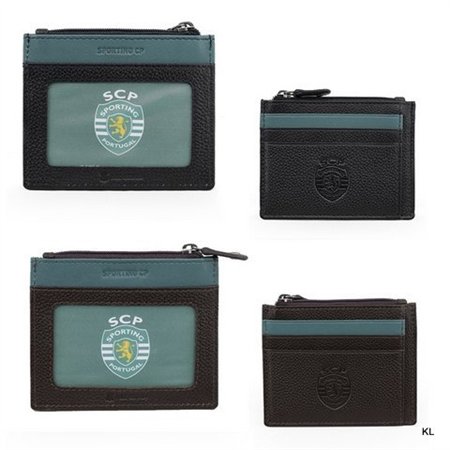 Porta Moedas/Porta Cartoes Pele Sporting CP