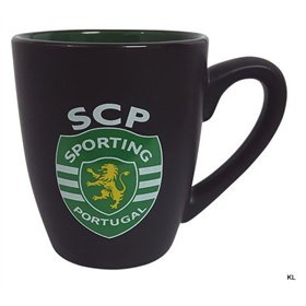 Caneca Sporting CP Oval Preta