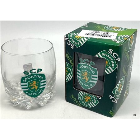 Calice Whisky Logo em Metal Sporting CP