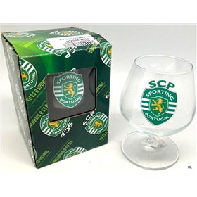 Calice Conhaque Logo em Metal Sporting CP