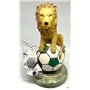 Leão c/Bola e Galhardete c/Caixa Sporting CP 23cms
