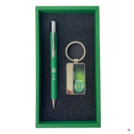 Conjunto Esfer. e Porta Chave Sporting CP