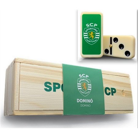 Domino Sporting CP em Pedra cx Madeira