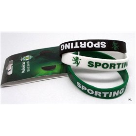 Pulseiras Sporting CP Silicone (3 Pulseiras)