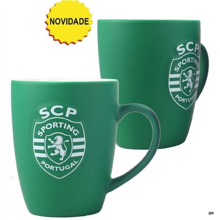 Caneca Sporting CP com emblema em Relevo