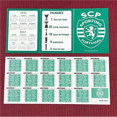 Pack de 15 Calendarios Bolso Sporting CP 26/27 