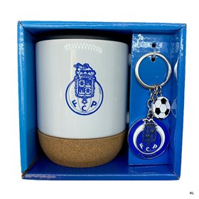 Caneca com Base Cortiça + Porta Chave FC Porto