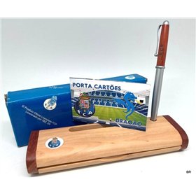 Estojo Madeira FCPorto Esf.+ Porta Cartoes
