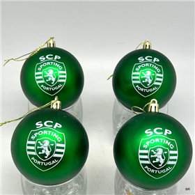 Conjunto 4 Bolas de Natal Sporting CP