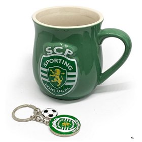 Conjunto Caneca Stone + Porta Chave Sporting CP