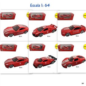 Pack de 6 Carros SL Benfica 8cms