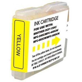 Brother LC1000XL/LC970XL Tinteiro Amarelo - Compatível Brother LC1000XL/LC970XL Tinteiro Amarelo - Compatível
