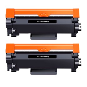 Brother TN2420/TN2410 Preto Pack de 2 Cartuchos de Toners - Compatível Brother TN2420/TN2410 Preto Pack de 2 Cartuchos de Toners - Compatível