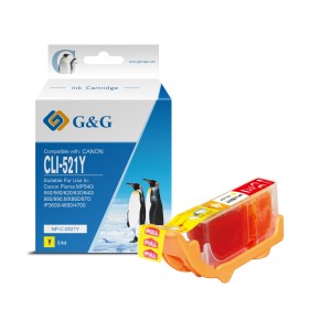 Canon CLI521 Tinteiro Amarelo - G&G Canon CLI521 Tinteiro Amarelo - G&G