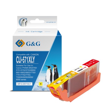 Canon CLI571XL Tinteiro Amarelo - G&G