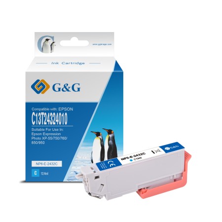 Epson T2432/T2422 (24XL) Tinteiro Cyan - G&G
