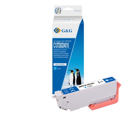 Epson T2632/T2612 (26XL) Tinteiro Cyan - G&G
