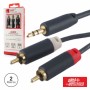 Cabo Jack 3.5Mm Macho St / 2-Rca Macho Premium 2M Blister