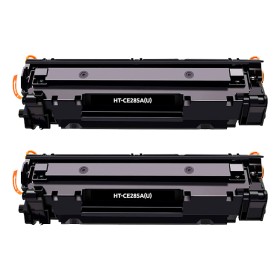 HP CE285A/CE278A/CB435A/CB436A Preto Pack de 2 Cartuchos de Toners - Compatível