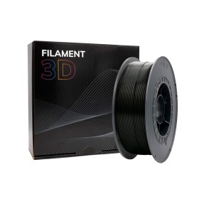 Filamento 3D PLA, Diâmetro 1.75mm, Bobina 1kg, Preto - Compatível