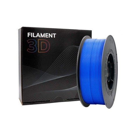 Filamento 3D PLA, Diâmetro 1.75mm, Bobina 1kg, Azul Escuro - Compatível