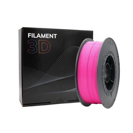 Filamento 3D PLA, Diâmetro 1.75mm, Bobina 1kg, Rosa Fluorescente - Compatível