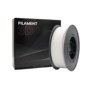 Filamento 3D PLA, Diâmetro 1.75mm, Bobina 1kg, Branco - Compatível