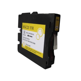 Ricoh GC21Y Tinteiro Amarelo Pigmentado - Compatível Ricoh GC21Y Tinteiro Amarelo Pigmentado - Compatível